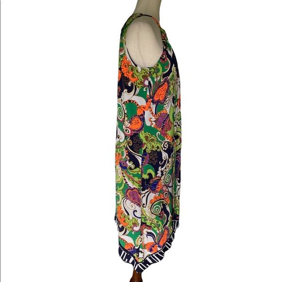 Trina Turk Michalin Turkish Delight Halter Paisley Tunic Slip Dress - 2 - Picture 6 of 14